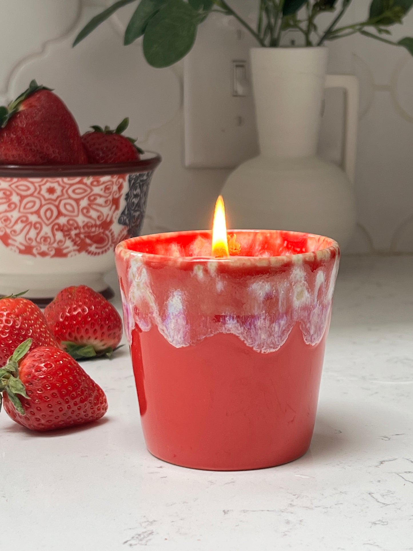 STRAWBERRY ITALIAN SODA - Coffee Cup Candle
