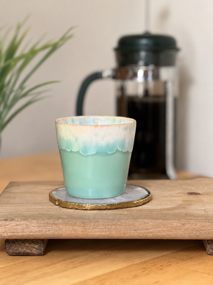 GREEN TEA AND LEMONGRASS - Coffee Cup Candle
