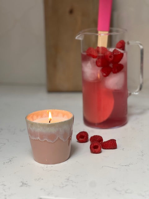 RASPBERRY ICED TEA - - Coffee Cup Candle