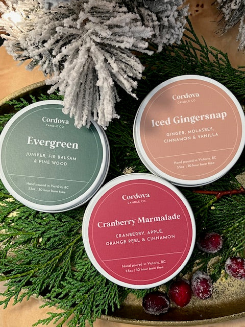 CHRISTMAS TRIO - TRAVEL CANDLES